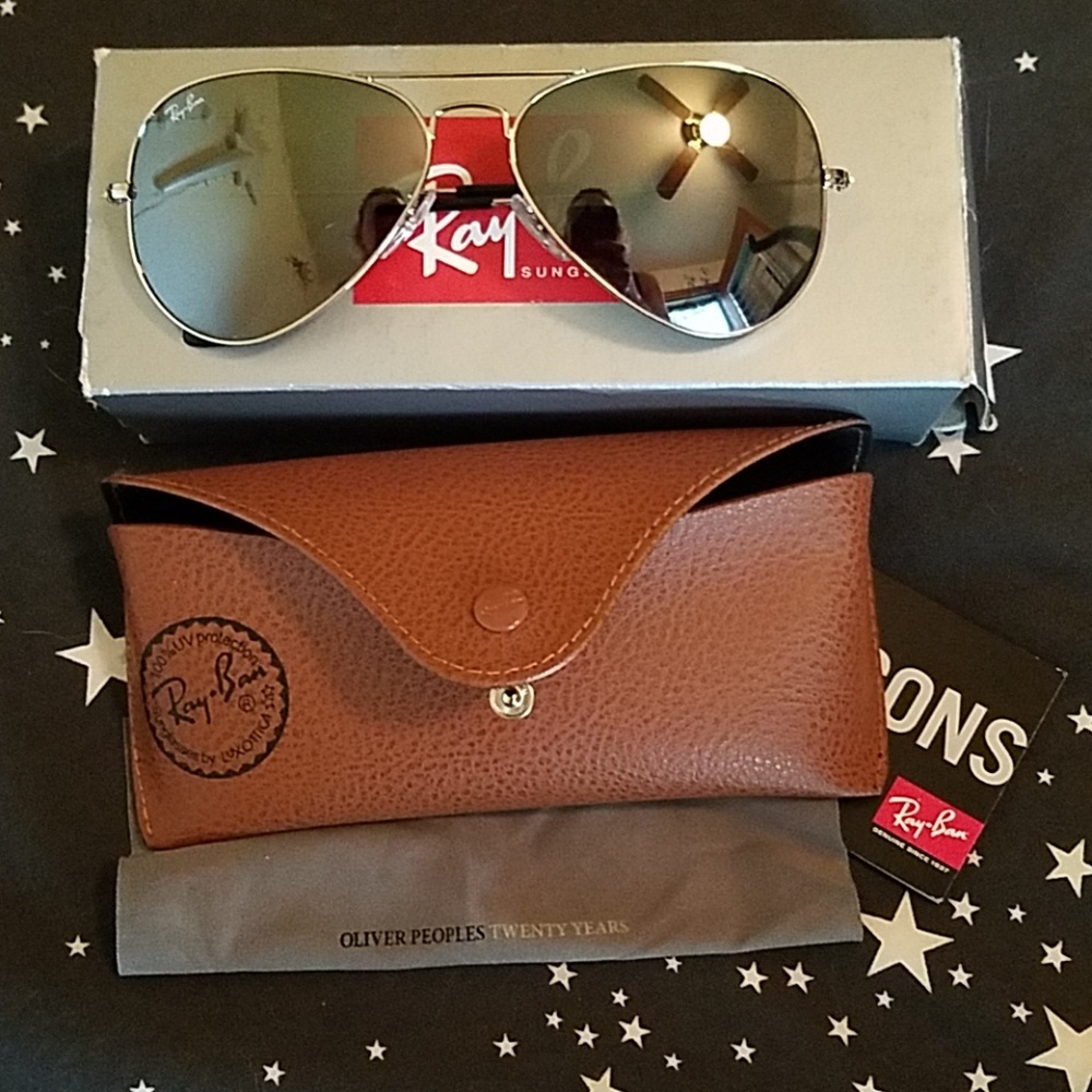Ray-Ban Silver Mirror Aviator RB3025 58mm